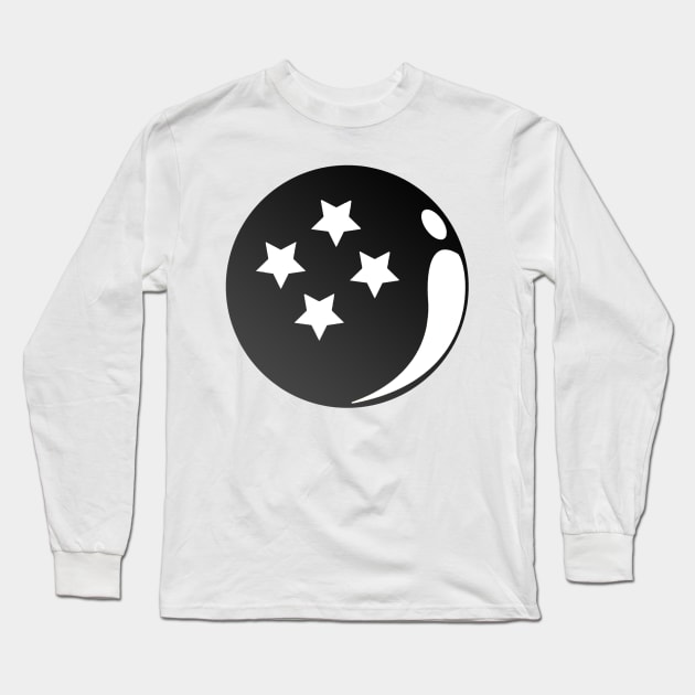 Monochrome 4 Star Ball Long Sleeve T-Shirt by DennisMcCarson